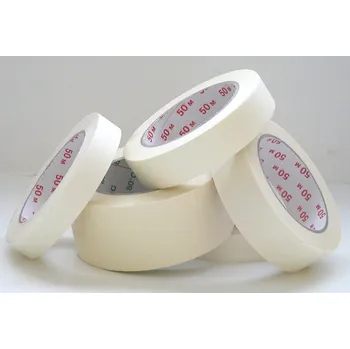 Lepicí páska sam. pásky maskovací (krep) 09x50, 150mic, 96ks/karton