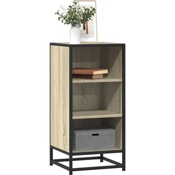 přebalovací pult a komoda Příborník dub sonoma 35,5 x 35 x 76 cm kompozitní dřevo a kov Hnědá 848950