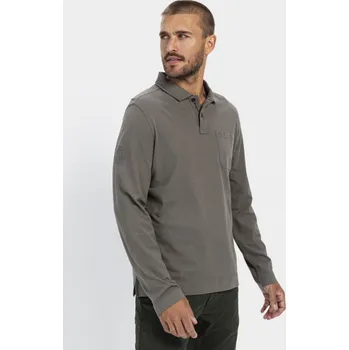 Pánská košile POLOKOŠILE CAMEL ACTIVE POLO 1/1 ARM ROCK GRAY