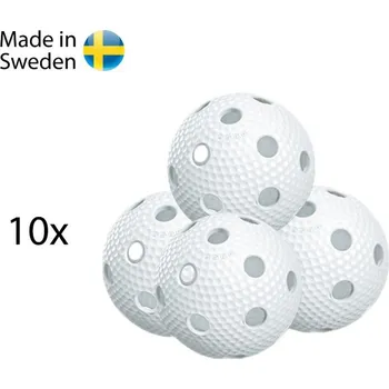 Florbalový míček Salming Aero Ball 10-pack, white