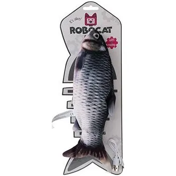 Hračka pro kočku Hračka kočka Robocat Fish kapr madnip, USB 30cm