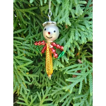 Vánoce andělíček zlatý