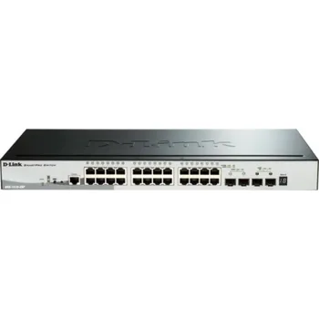 Switch D-Link 28portový Smart Managed PoE Gigabit Stack Switch 2x 10G|zelený 3.0 24x - Switch - Optické vlákno (LWL)