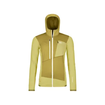 Dámská mikina Ortovox Fleece Grid Hoody W wabisabi XS; Zelená mikina + DÁREK DLE VÝBĚRU!