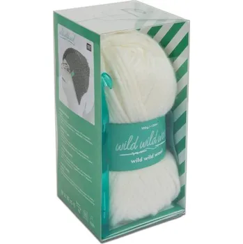 kreativní sada Rico design sada na výrobu krémové háčkované čepice