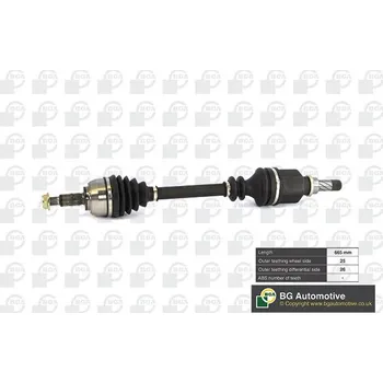 Hřídel nápravy Hnací hřídel BGA DS7349L