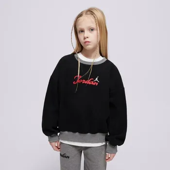 Dívčí oblečení Jordan Mikina Jdg Meta-Enchantment Cozy Crew Girl Černá 155-159 Cm