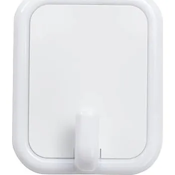 Věšák Plastový háček obdélník malý - bílá sublimace termotransfer