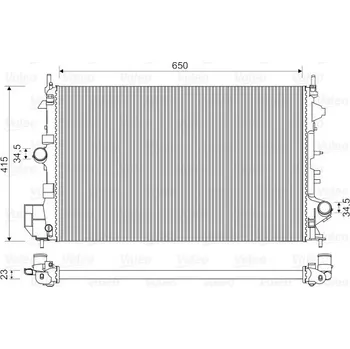 Chladič motoru Chladič, chlazení motoru VALEO 734981