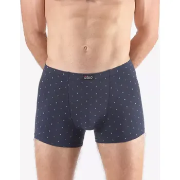 Pánské oblečení GINA pánské boxerky s kratší nohavičkou, kratší nohavička, šité, s potiskem 73133P lékořice bronzová 62/64