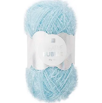 Příze Rico design háčkovací příze na výrobu žínek Creative Bubble odstín 007 světle modrá