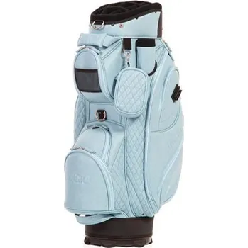 Golfový bag JuCad Style cart bag, bright blue/leather optic