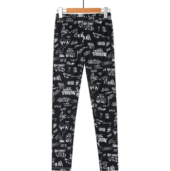 Dívčí legíny Dívčí leginy GLO STORY CREATE černé Velikost: 164