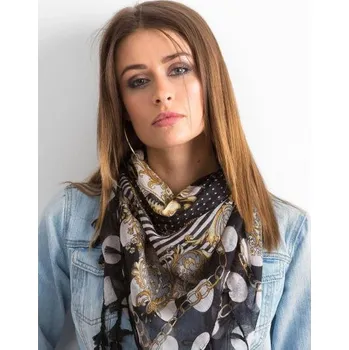 Šátek Černý vzorovaný šátek