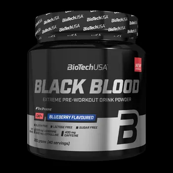 Sport BioTech Black Blood CAF+ 300 g Příchuť: borůvka