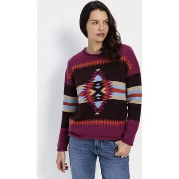 Dámský svetr SVETR CAMEL ACTIVE KNITWEAR PLUM FANTASY