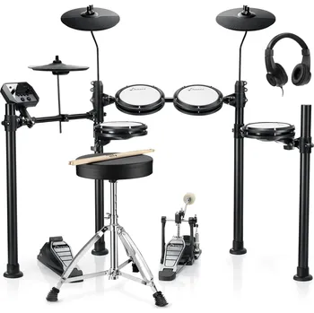 Bicí sada DONNER DED-95 5 Drums 3 Cymbals with drum sticks/ audio cable