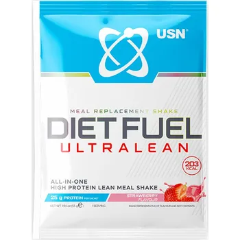 Protein USN Diet Fuel Ultralean 55 g Příchuť: jahoda
