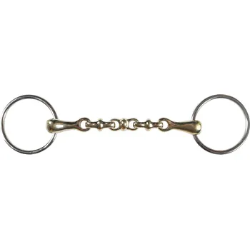 Udidlo pro koně Horka Udidlo stihlo ze zlatého mosazu Velikost: 14,5