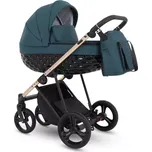 CAMARELO kombinovaný kočárek Azzu 02 petrolejová, černá
