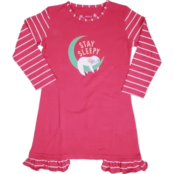 Dívčí pyžamo Dívčí noční košile tm. růžová WOLF S2083 Velikost: 104