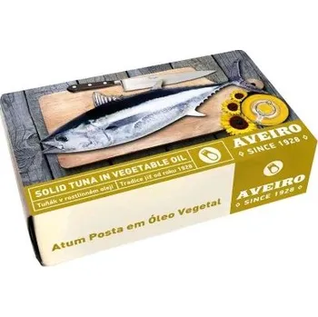 Aveiro Tuňák v rostlinném oleji 120 g Příchuť: ve slunečnicovém oleji