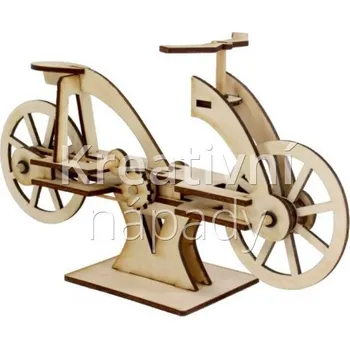 Dřevěná hračka Dřevěný model Da Vinciho bicyklu - 560204090023