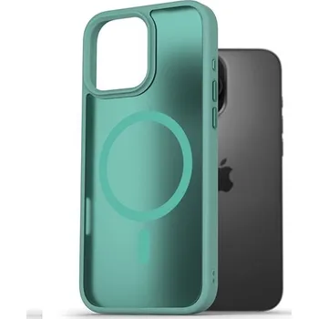 Pouzdro na mobilní telefon AlzaGuard Matte Case Compatible with Magsafe pro iPhone 16 Pro Max modrozelený