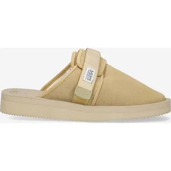 Dámská obuv Semišové pantofle Suicoke ZAVO-VS béžová barva, ZAVO.VS-BEIGE. 80X, EUR 44