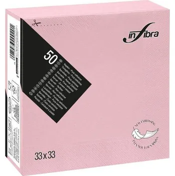 Papírový ubrousek Celtex Papírové ubrousky INFIBRA New Soft-touch 2vrstvy 33x33cm růžová - 50ks
