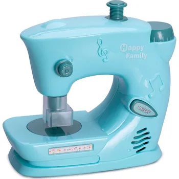 Dětská domácnost Šicí stroj 15 x 15 cm na baterie se světlem a zvukem