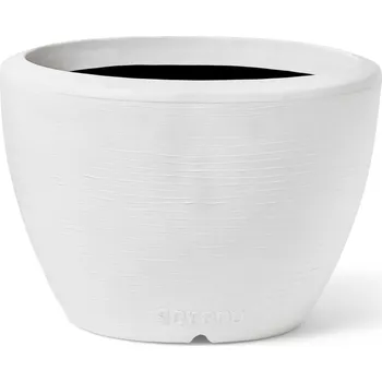 Květináč Capi Arc Granite Planter Ball White Ø 114 cm / V 90 cm