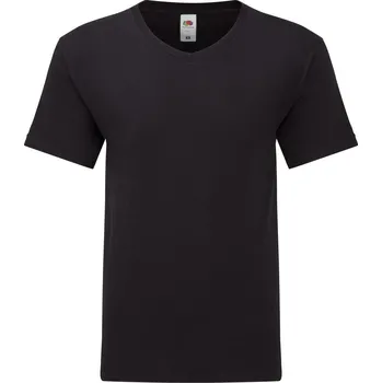Dívčí tričko Tričko s výstřihem do V Iconic 150 V-Neck T black XXL