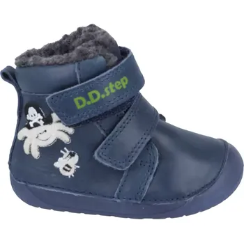 Dívčí tenisky Zimní boty DDstep 070 - modré - pavouk 20