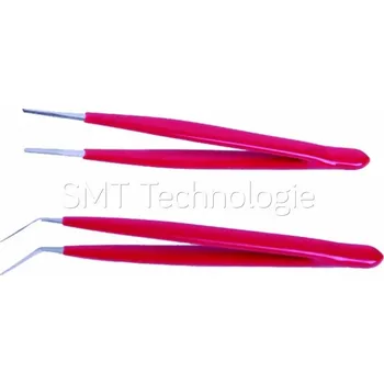 Kosmetická pinzeta Sada pinzet 2ks, s rovnými a zahnutými špičkami, 145mm - 120100540228