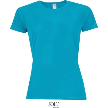 Dámské raglánové sportovní tričko Sporty Women aqua XXL