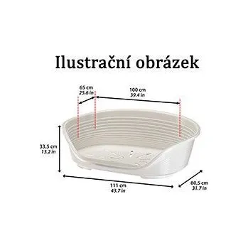 Pelíšek pro psa Pelech plast SIESTA DLX 2 modrý 49x36x17,5cm FP