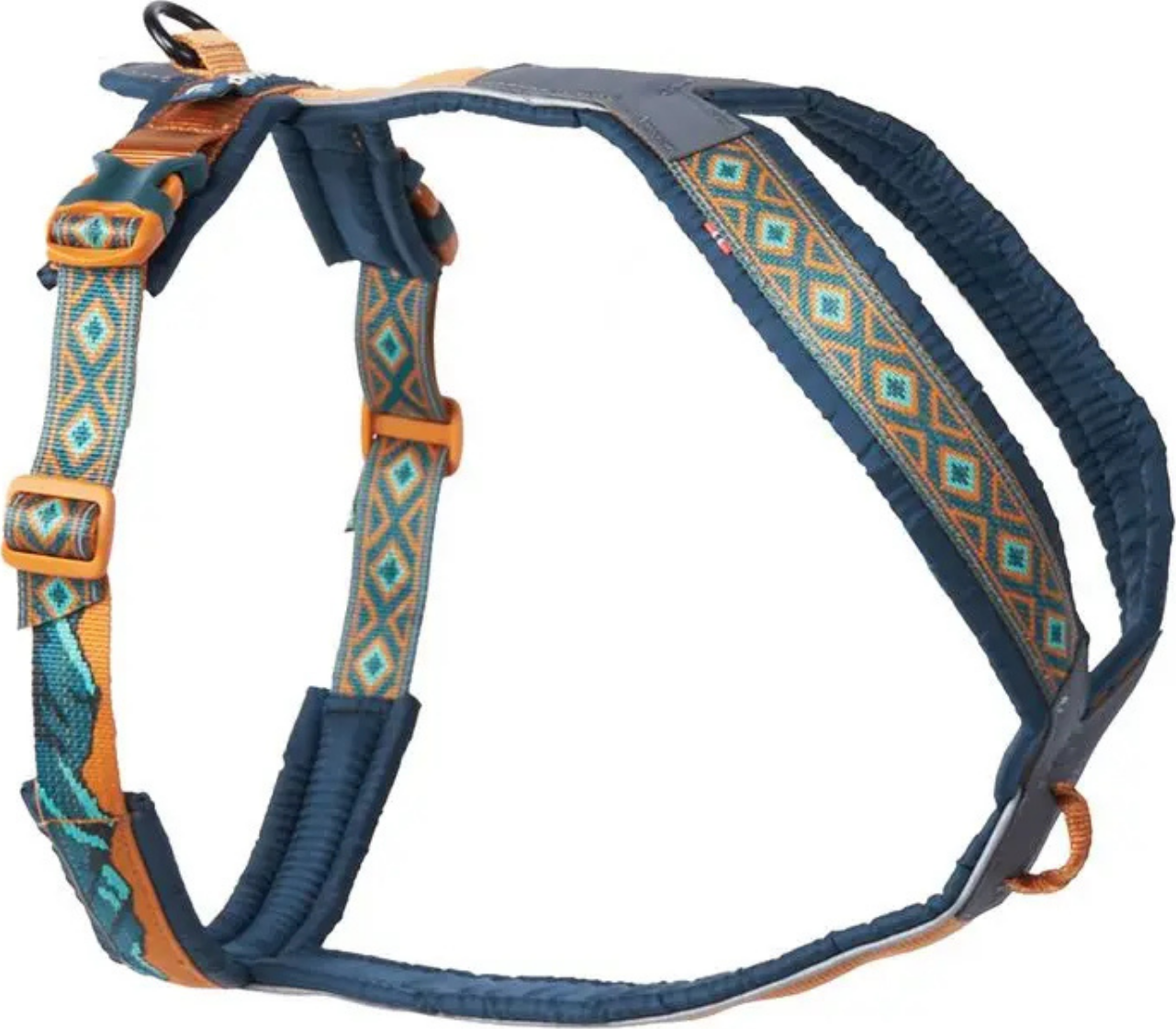 Non-stop Dogwear Všestranný a polstrovaný postroj pro psy Non-stop Line 5.0 Rachel Pohl - teal/oak Velikost: 6