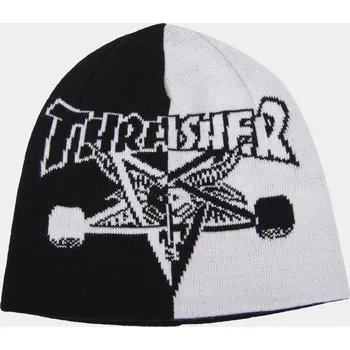 Čepice Kulich Thrasher Skategoat Split Skully - Black/White