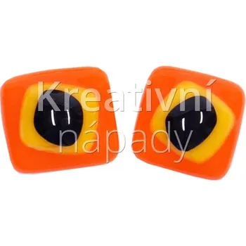 Mozaiková sada Mozaika oči, žluté na oranžovém podkladu - 560101000275