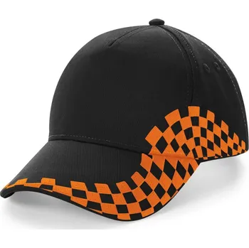 Kšiltovka 5 panelová kšiltovka "Grand Prix" B 159 black-orange onesize