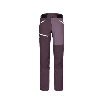 Snowboardové kalhoty Ortovox Westalpen Softshell Pants W dark wild berry XL; Fialová kalhoty + DÁREK DLE VÝBĚRU!
