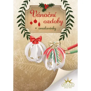 Velikonoční dekorace DECOLED A5 omalovánky skládačka stromeček a zvoneček 3