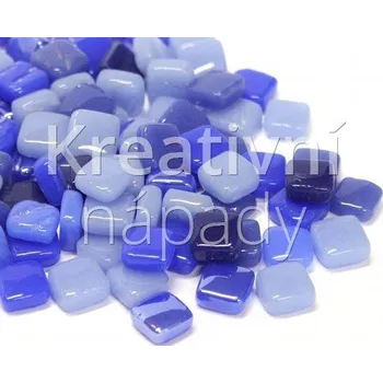 Mozaiková sada Měsíční blues, skleněná mozaika mix 8x8x4mm - 560000000163