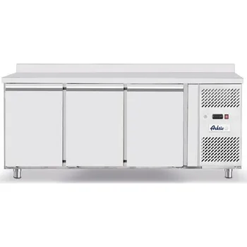 Třídveřový chladicí stůl s postranními jednotkami, Arktic, Profi Line, GN 1/1, 420L, 230V/400W, 1795x700x(H)879mm