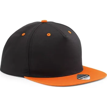 Kšiltovka 5 panelová Snapback kontrastní kšiltovka B 610C black-orange onesize