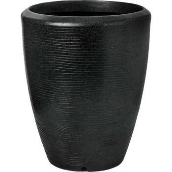 Květináč Capi Arc Granite Elegant Black Ø 51 cm / V 59 cm