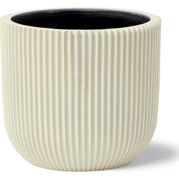 Květináč Capi Nature Groove Special Planter Ball Beige Ø 9 cm / V 8 cm