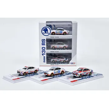 autíčko FoxToys Sada 3 ks: Škoda 130 RS 1:64 - FOX18 Škoda 130RS - sada modelů 1/64