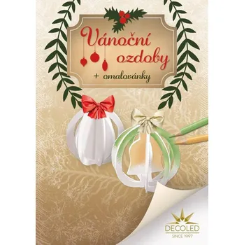 Velikonoční dekorace DECOLED A5 omalovánky skládačka zvoneček a hvězdička